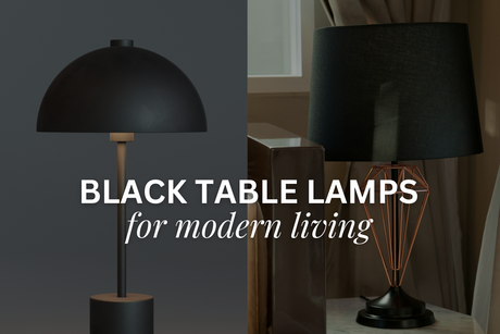 Dark Accents, Bright Style: Black Table Lamps for Modern Living