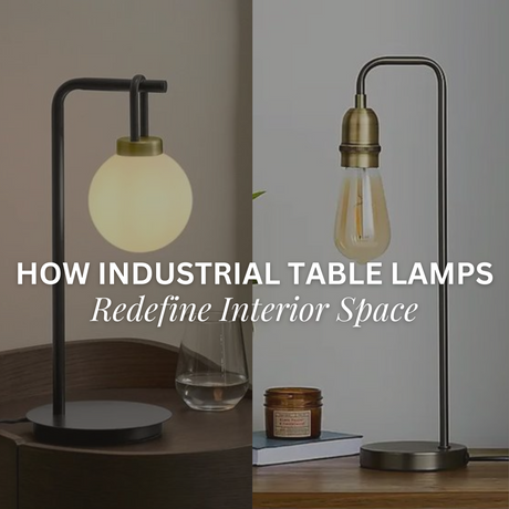 Industrial Table Lamps, lamps, lighting, interior light