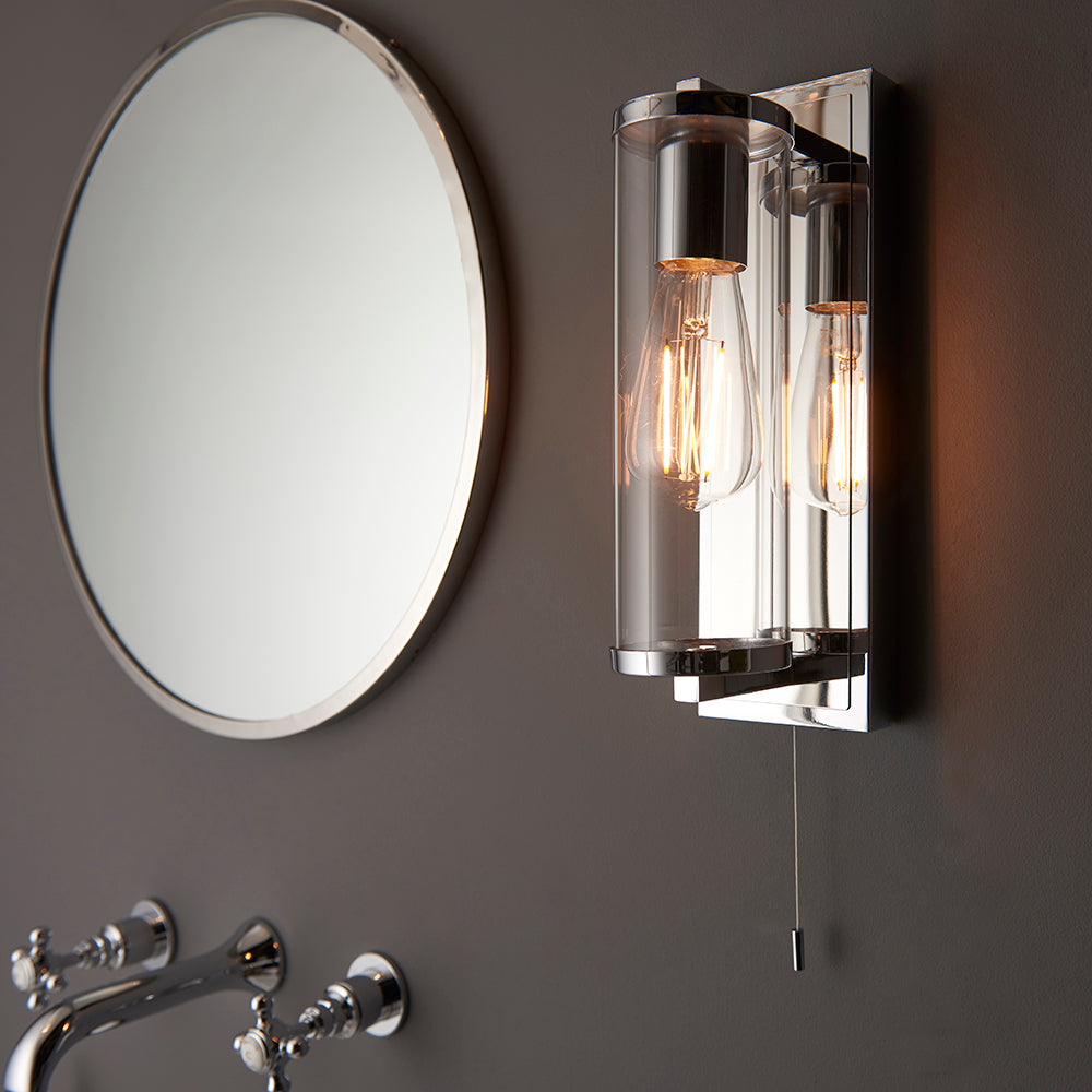 Arda Wall Light Chrome Plated - Comet Lighting