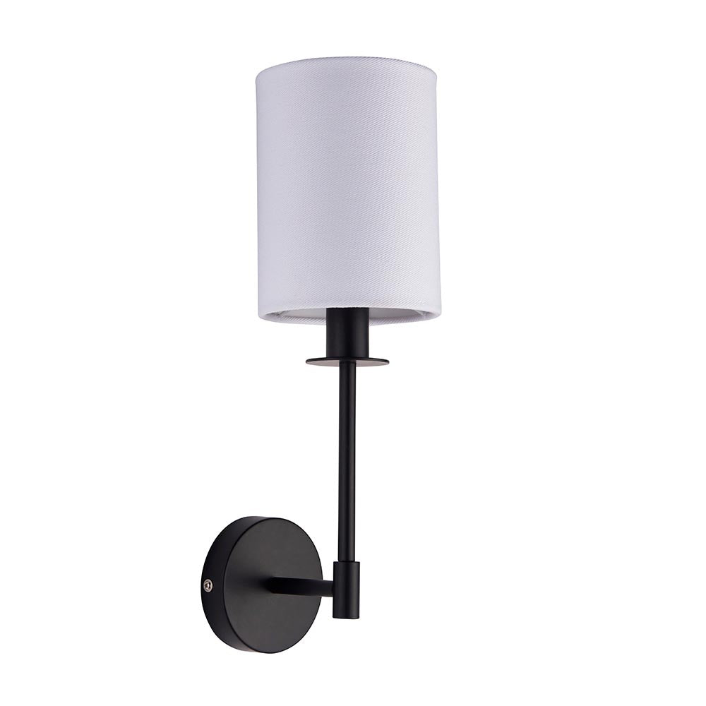 Sancerre Wall Matt black & vintage white fabric