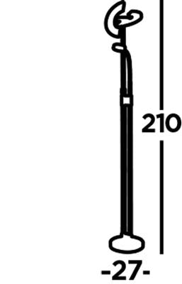 Putford LED Mother & Child Floor Lamp Matt Black & Satin Brass - Comet Lighting