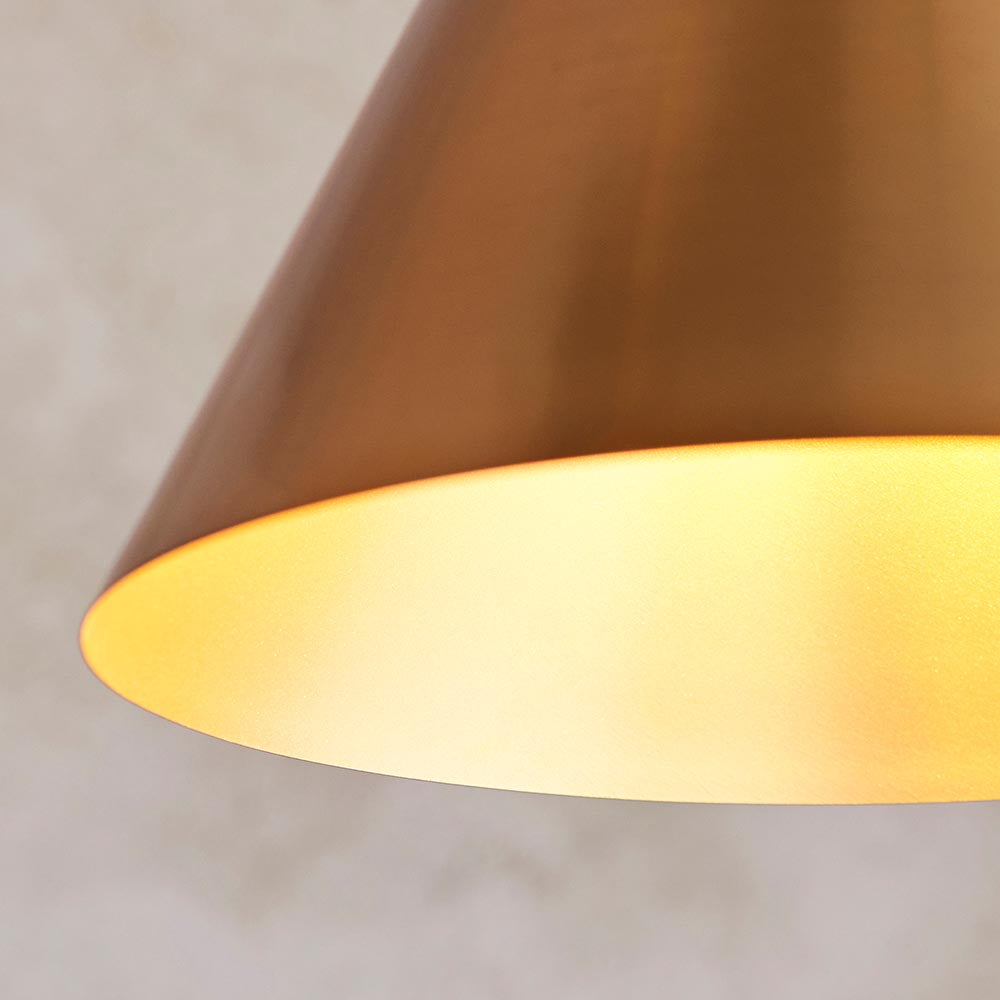 Cape Pendant Warm antique brass plate