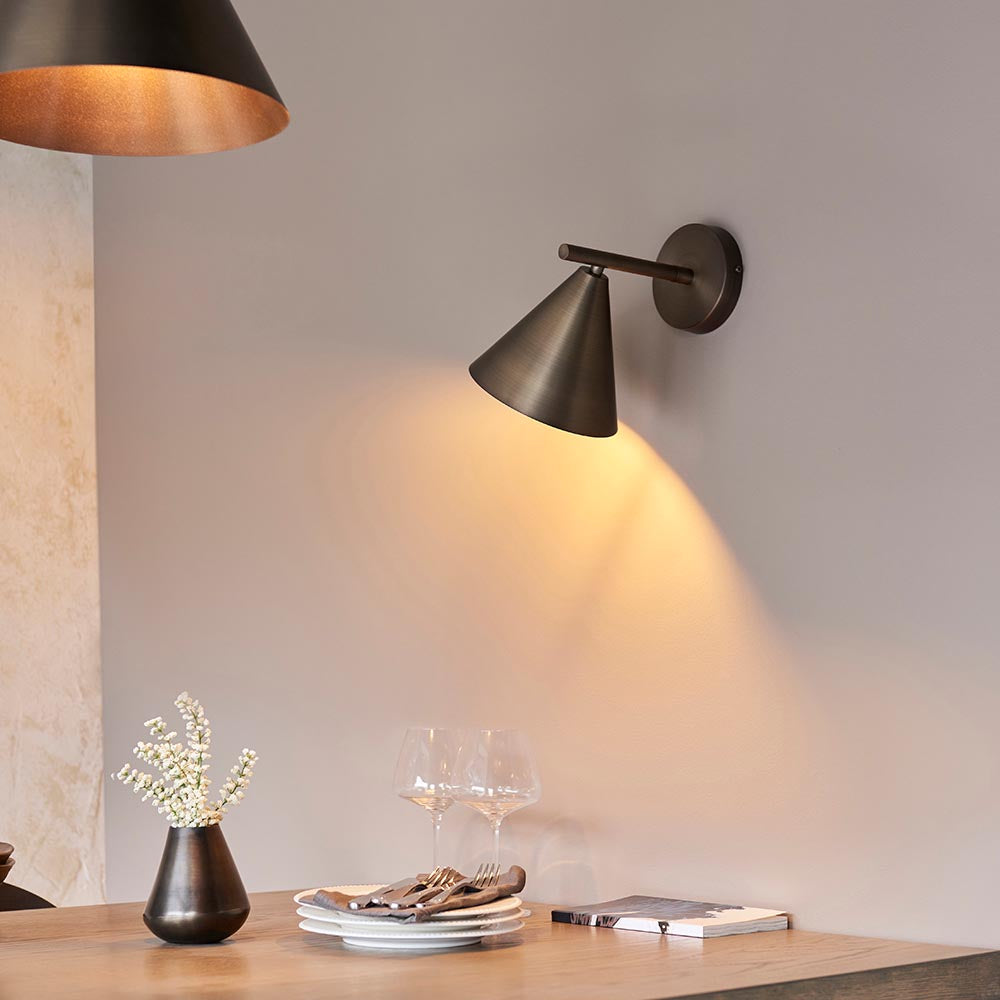Cape Wall Brushed antique bronze plate