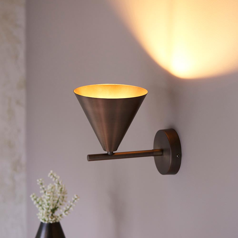 Cape Wall Brushed antique bronze plate