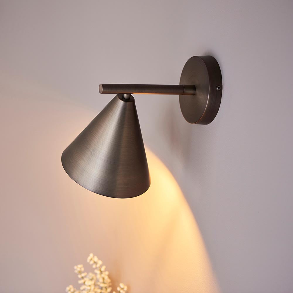 Cape Wall Brushed antique bronze plate