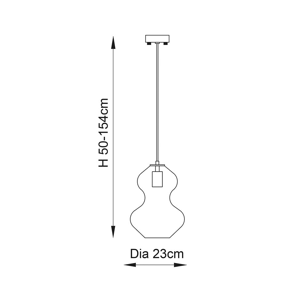 Abitibi Pendant Ceiling Light Satin Brass - Comet Lighting