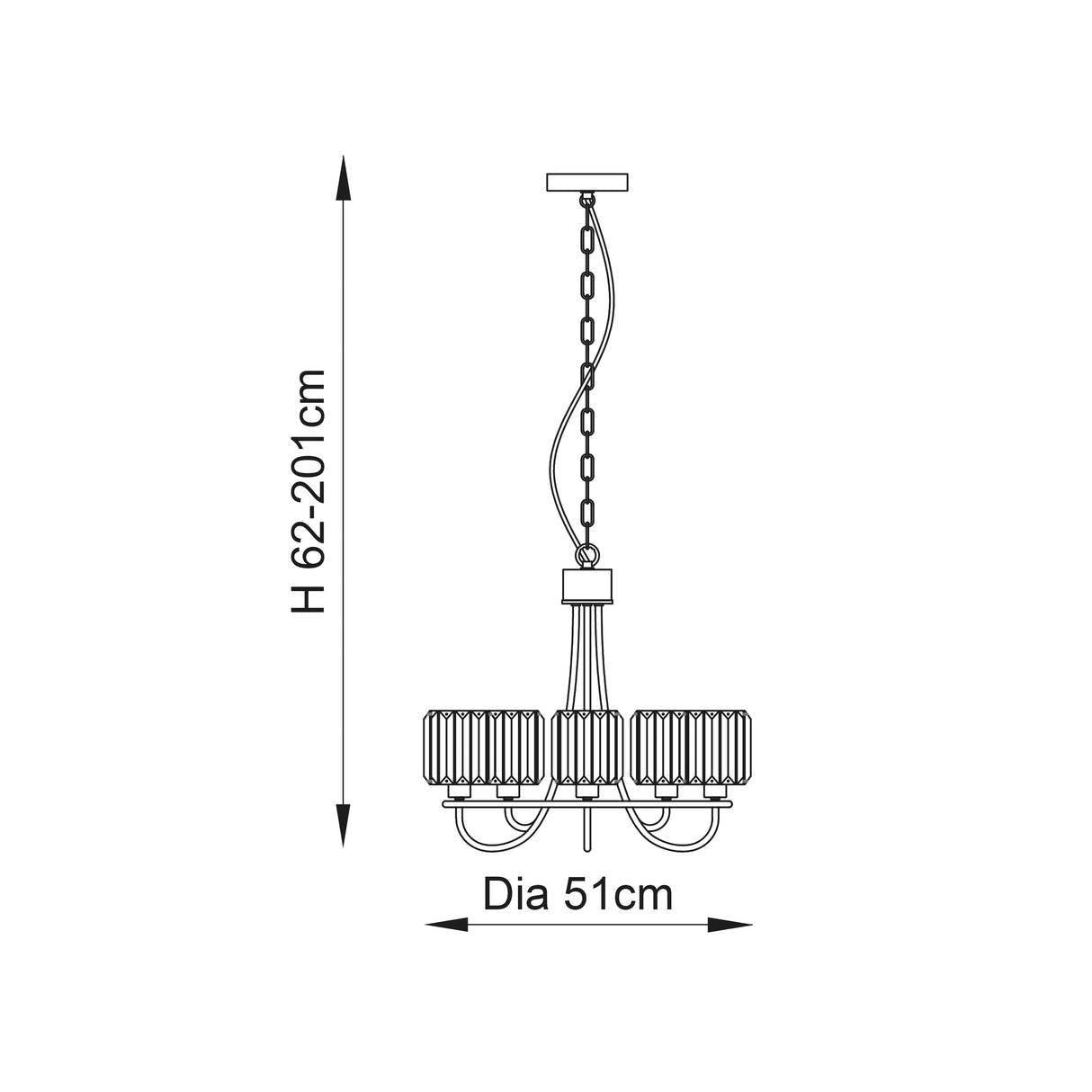 Berenice 5lt Pendant Ceiling Light Antique Brass - Comet Lighting