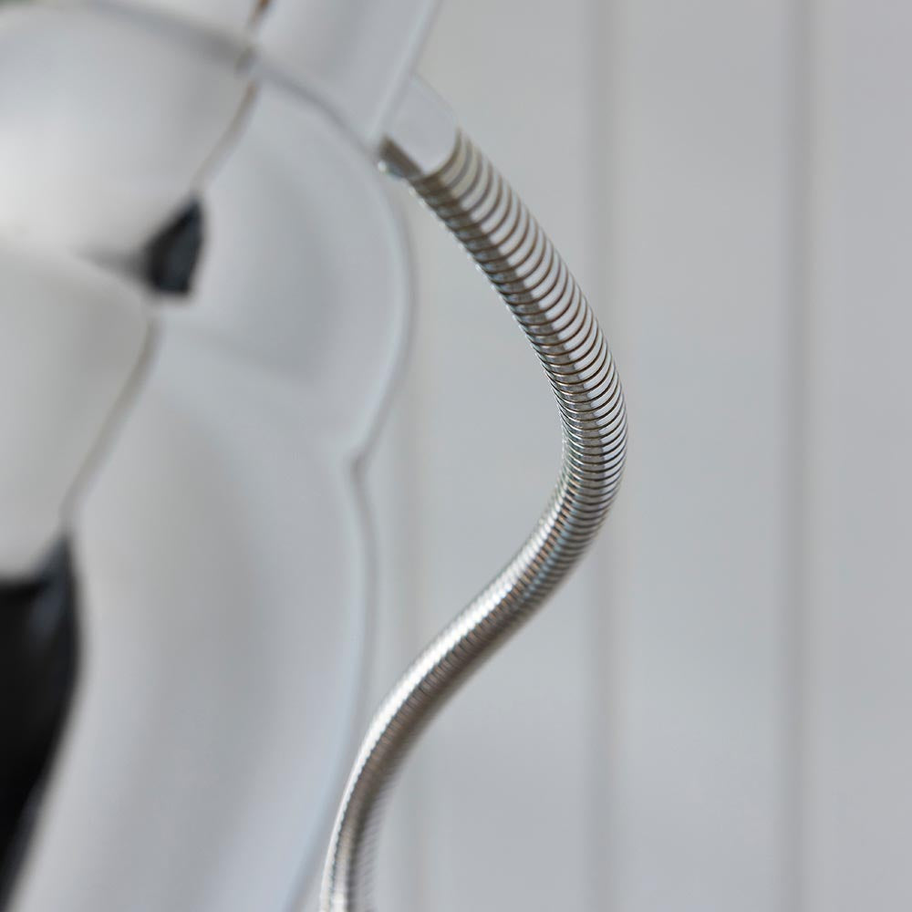 Classic Flexi Reader Floor Light - Bright nickel - Comet Lighting