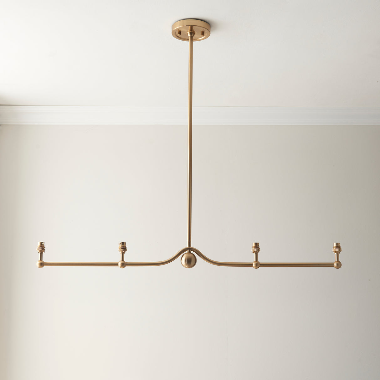 Santiago 4lt Linear Pendant Fitting - Comet Lighting