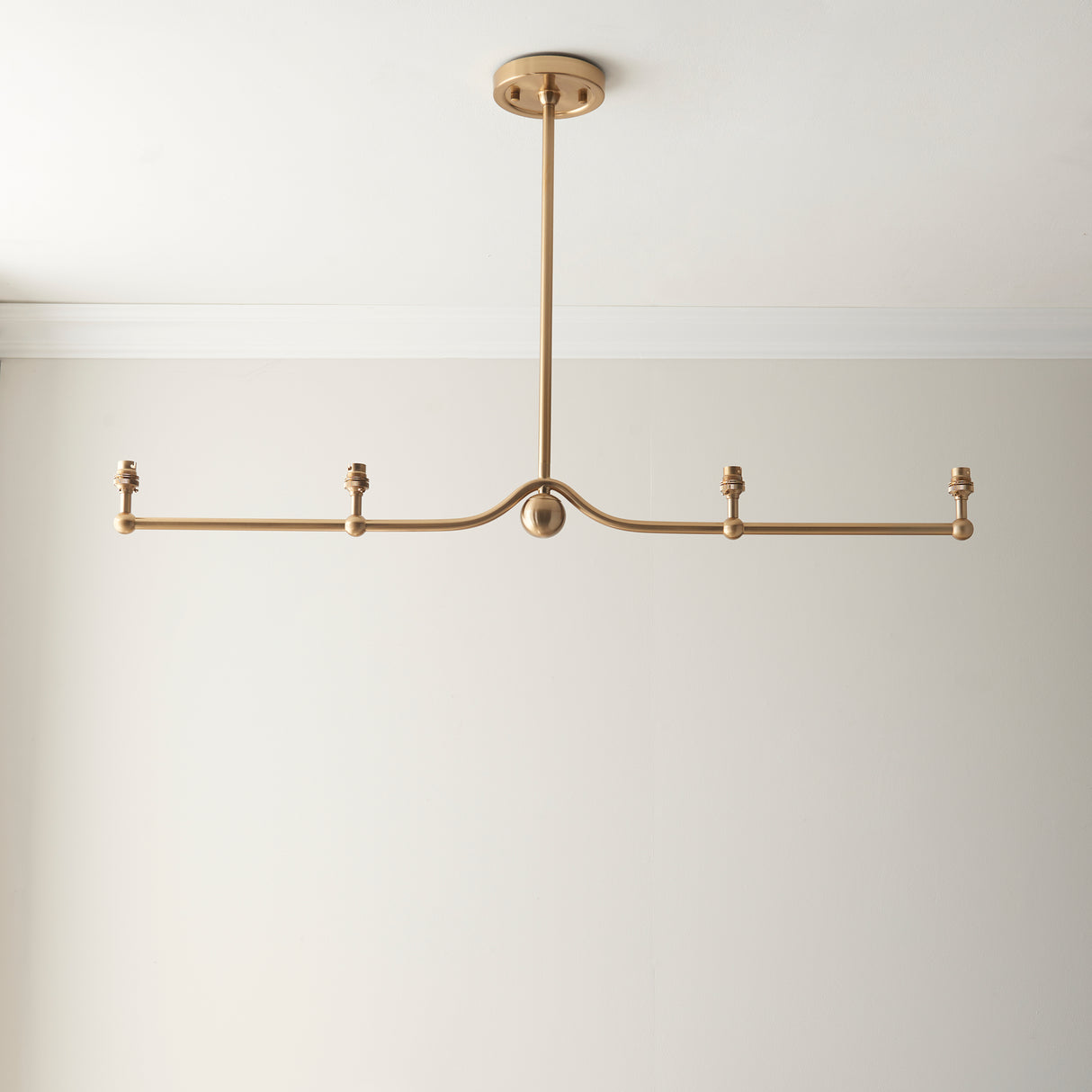 Santiago 4lt Linear Pendant Fitting - Comet Lighting