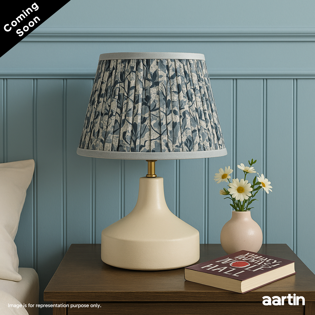 AARTIN FRANKLIN TABLE LAMP IN WHITE UNGLAZED CERAMIC (BASE ONLY)