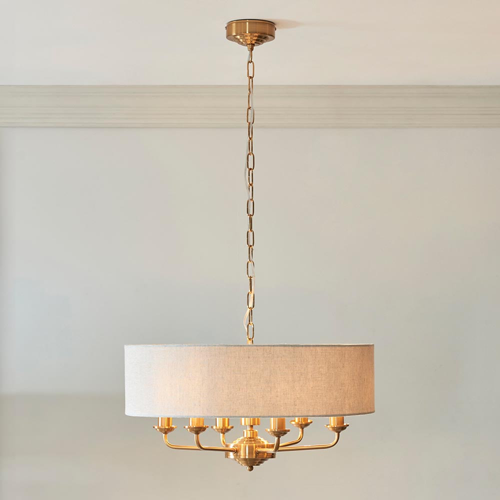 Highclere 6lt Pendant - Comet Lighting