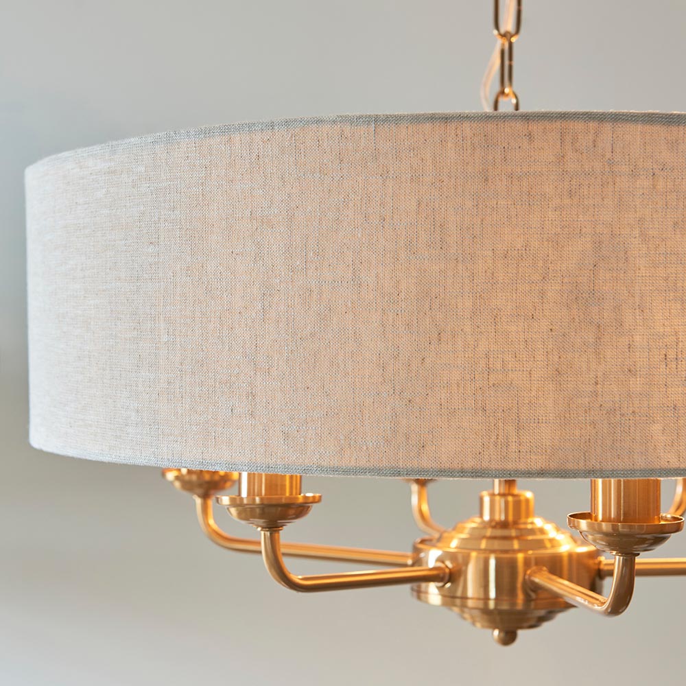 Highclere 6lt Pendant - Comet Lighting