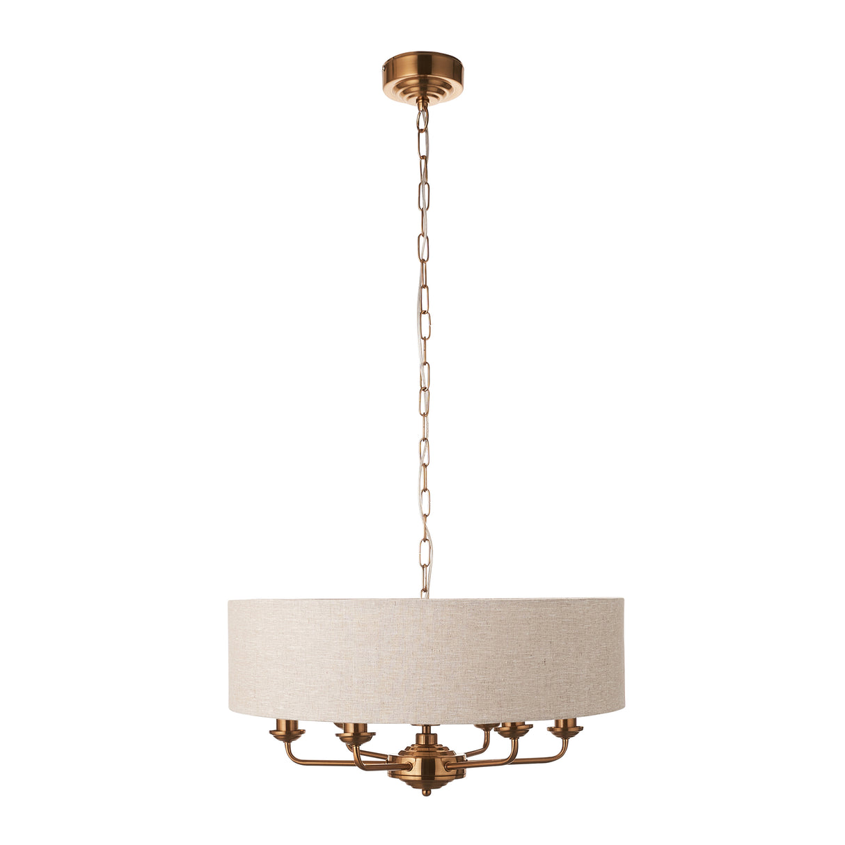 Highclere 6lt Pendant - Comet Lighting