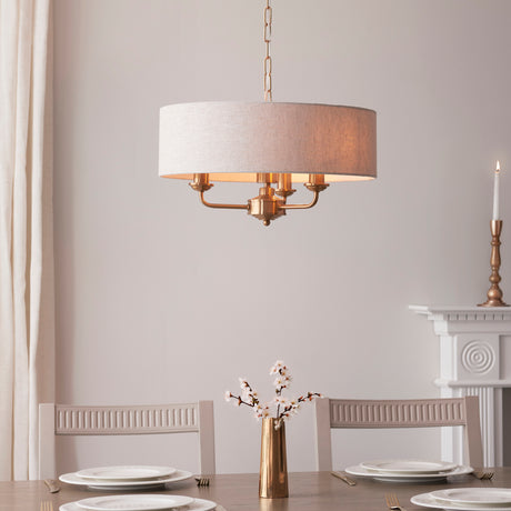 Highclere 3lt Pendant - Comet Lighting