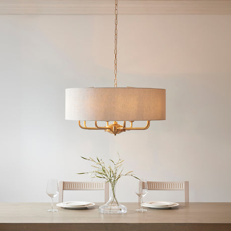 Highclere 8lt Pendant - Comet Lighting