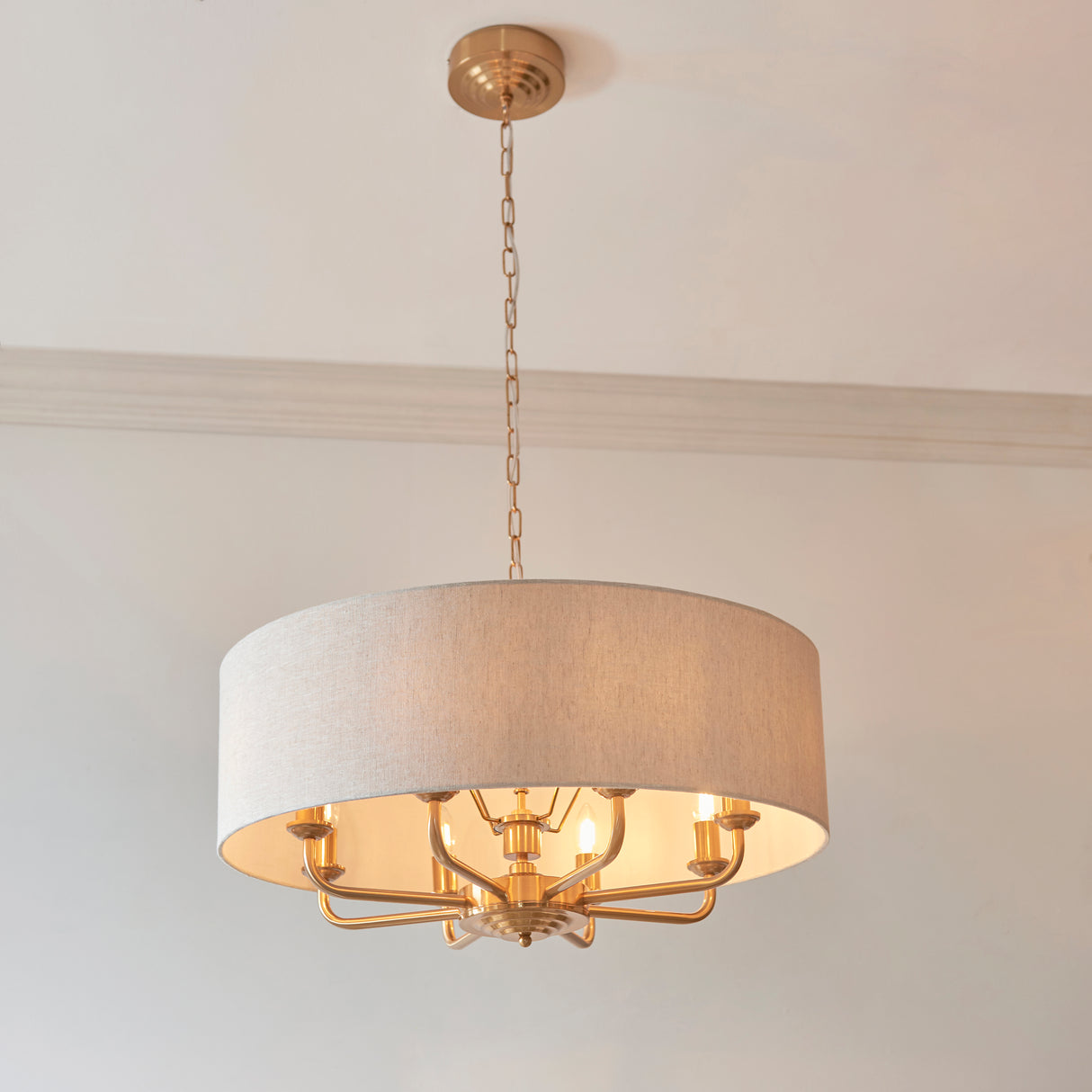 Highclere 8lt Pendant - Comet Lighting