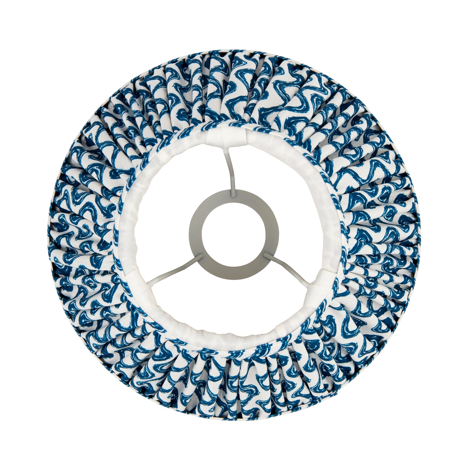 Ripple 25cm Tapered Shade - Marlin Blue Ripple - Comet Lighting