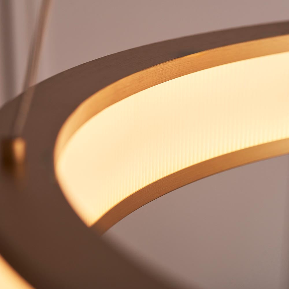 Classic Ribbed Hoop Pendant