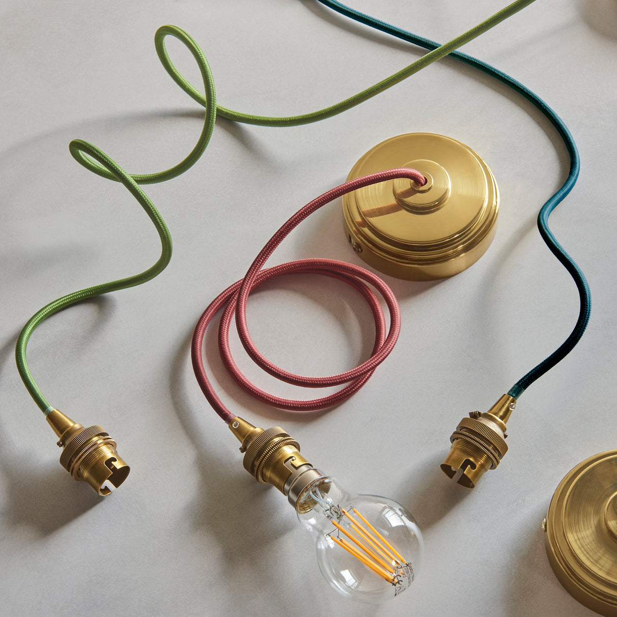 Eltham Cable Set - Green - Comet Lighting