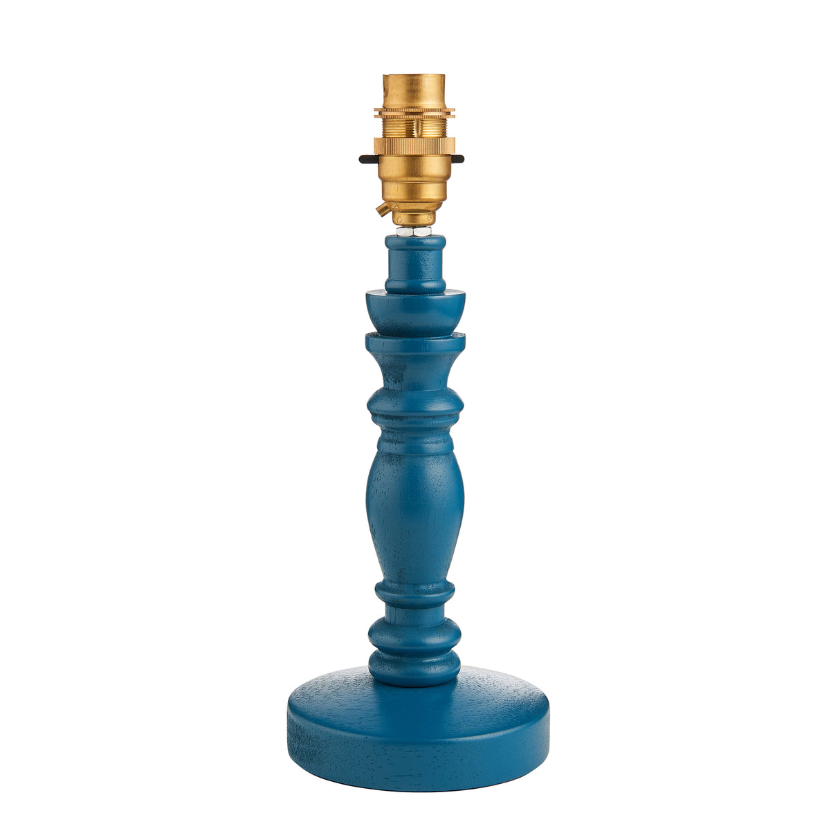 Bibury Table Lamp Base - Satin marlin blue - Comet Lighting