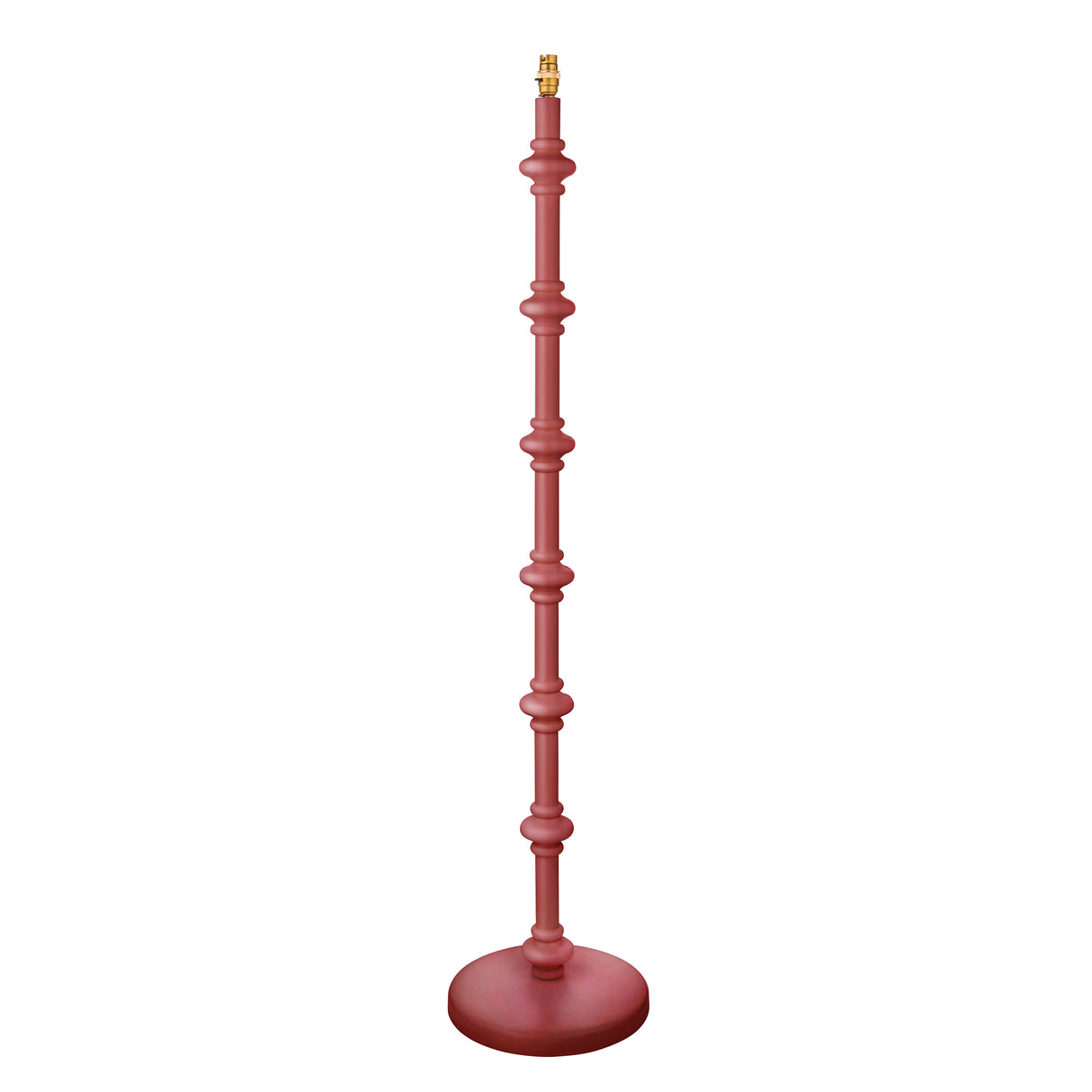 Carnaby Floor Lamp Base - Satin Pink - Comet Lighting