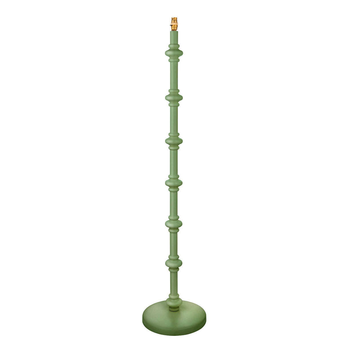 Carnaby Floor Lamp Base - Satin Cotswold green - Comet Lighting