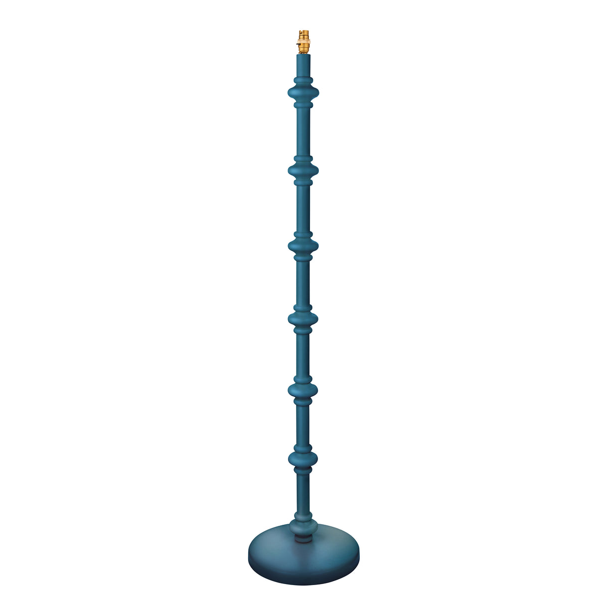 Carnaby Floor Lamp Base - Satin Marlin Blue - Comet Lighting