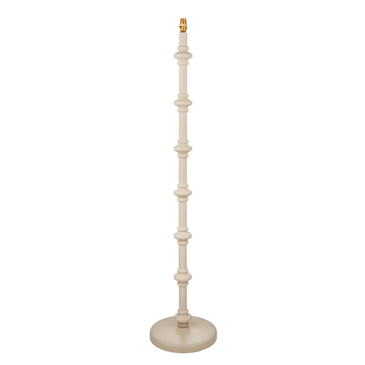 Carnaby Floor Lamp Base - Satin Almond White - Comet Lighting