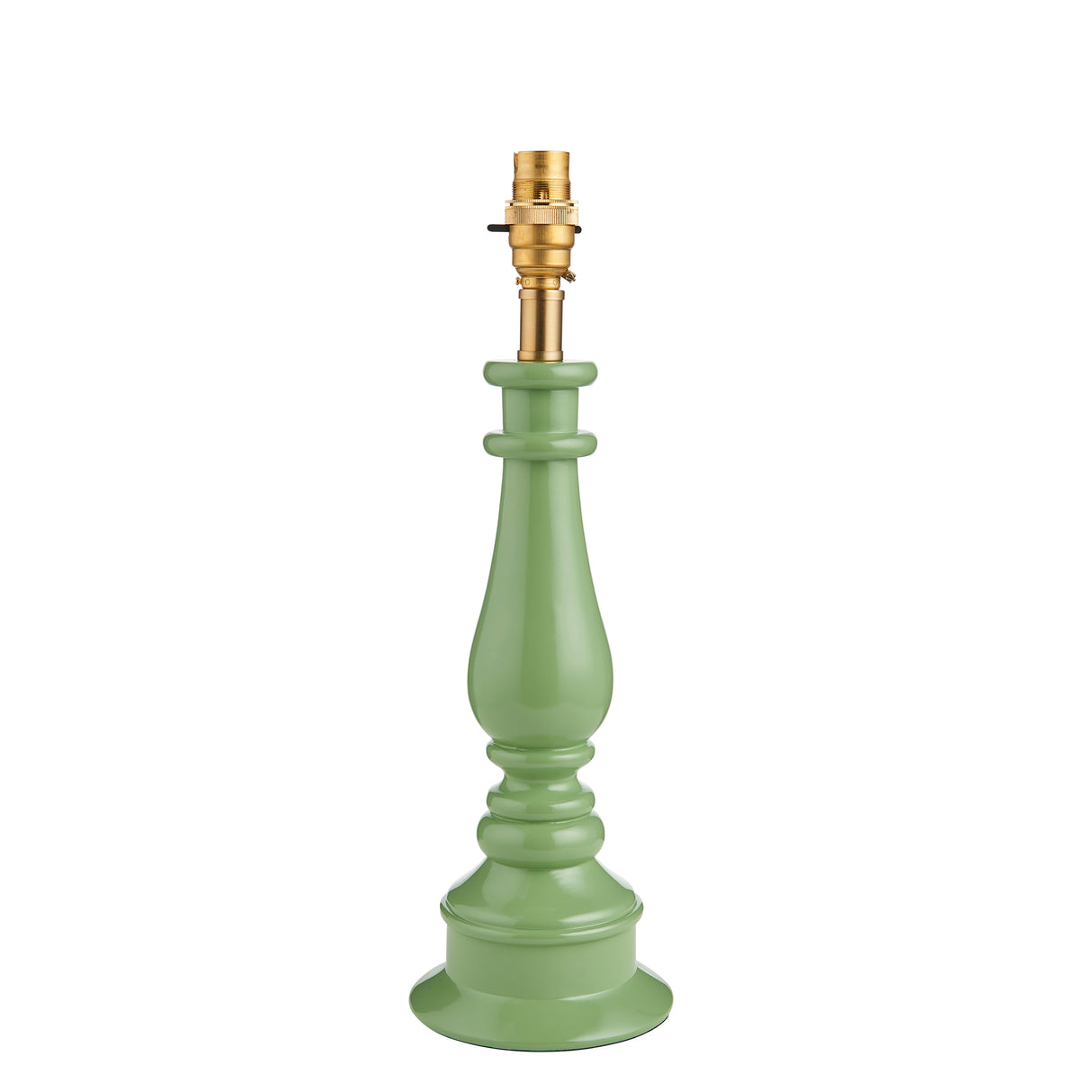 Myrtle Table Lamp Base - High gloss Cotswold green - Comet Lighting