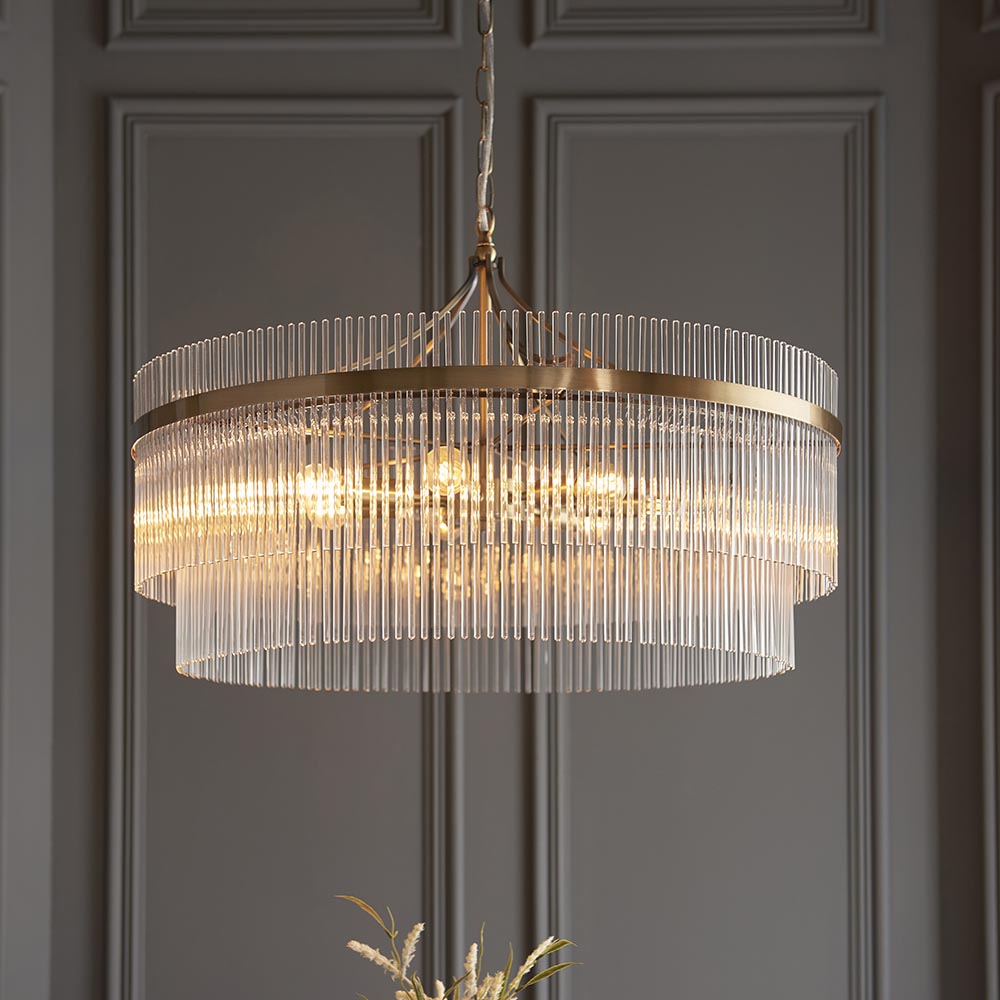 Marietta Grand 7lt Pendant - Comet Lighting