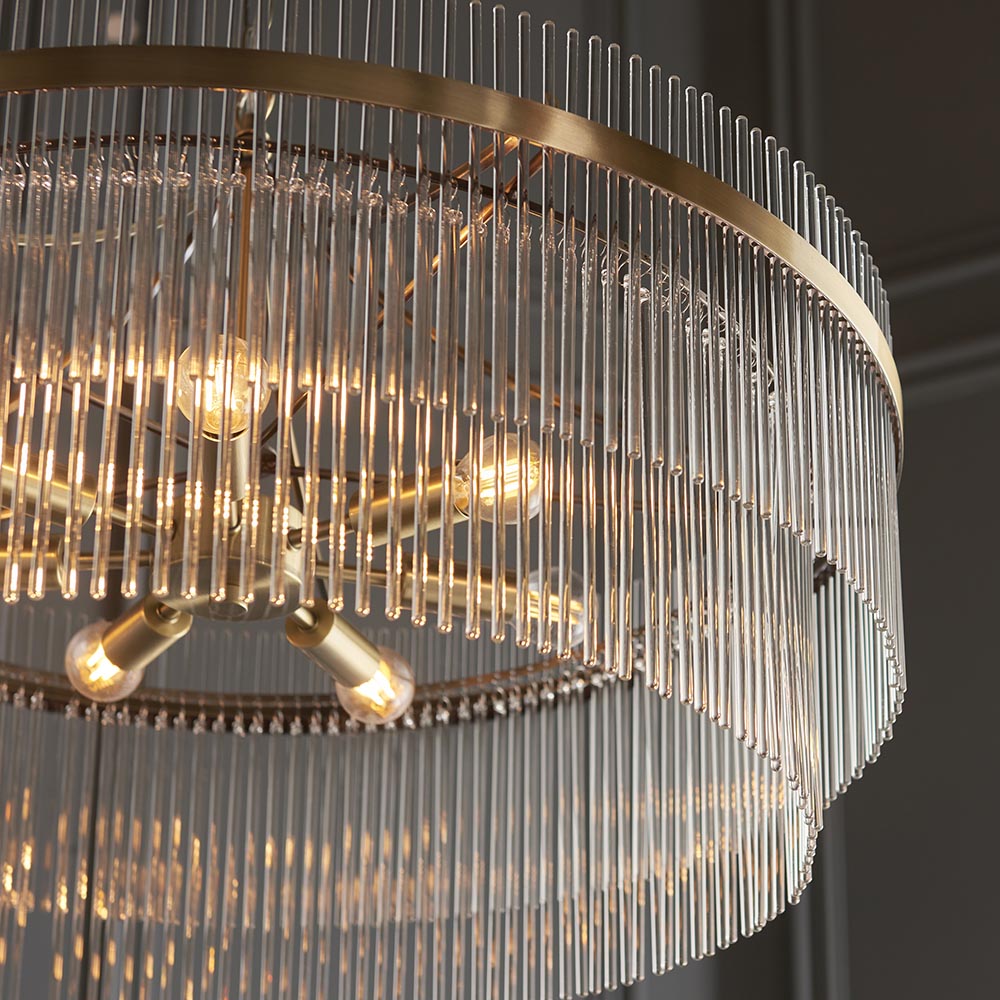 Marietta Grand 7lt Pendant - Comet Lighting