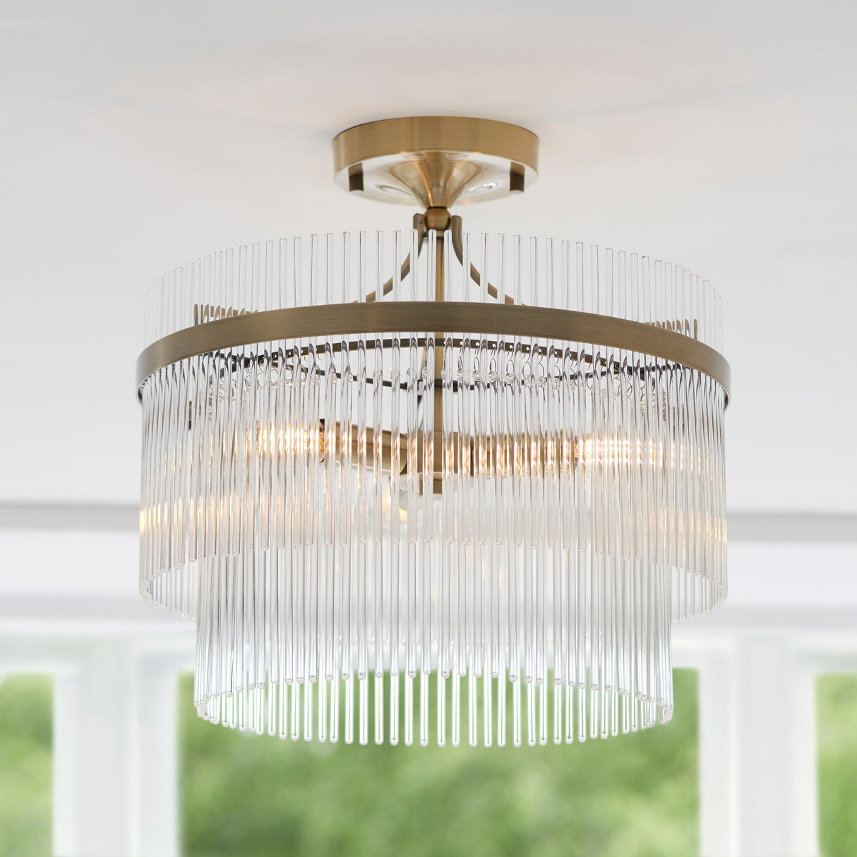 Marietta 3lt Semi Flush - Comet Lighting