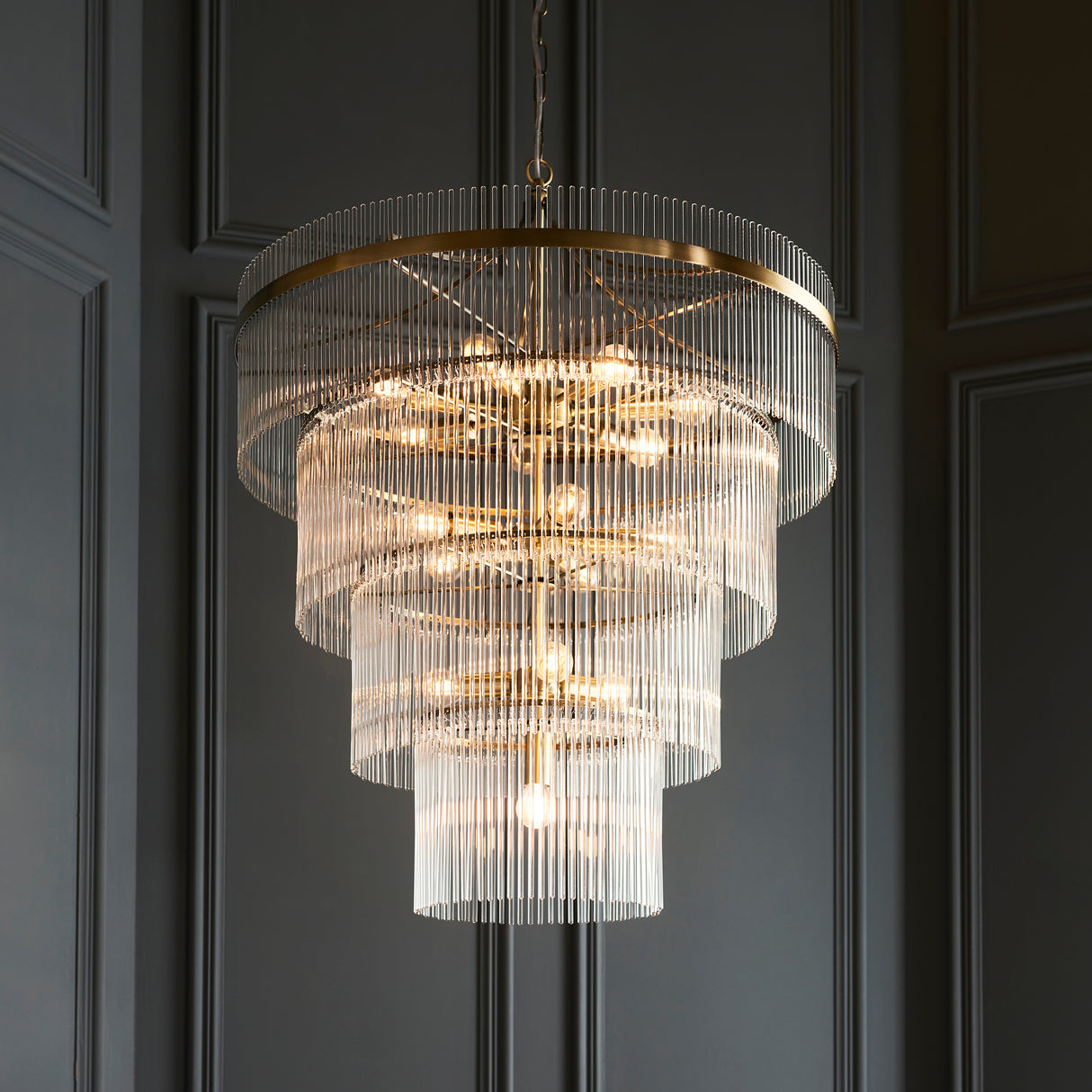 Marietta 16lt Tiered Pendant - Comet Lighting