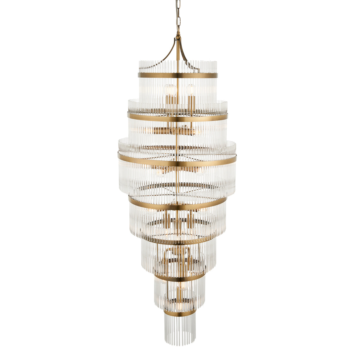 Marietta Grand 21lt Tiered Pendant - Comet Lighting