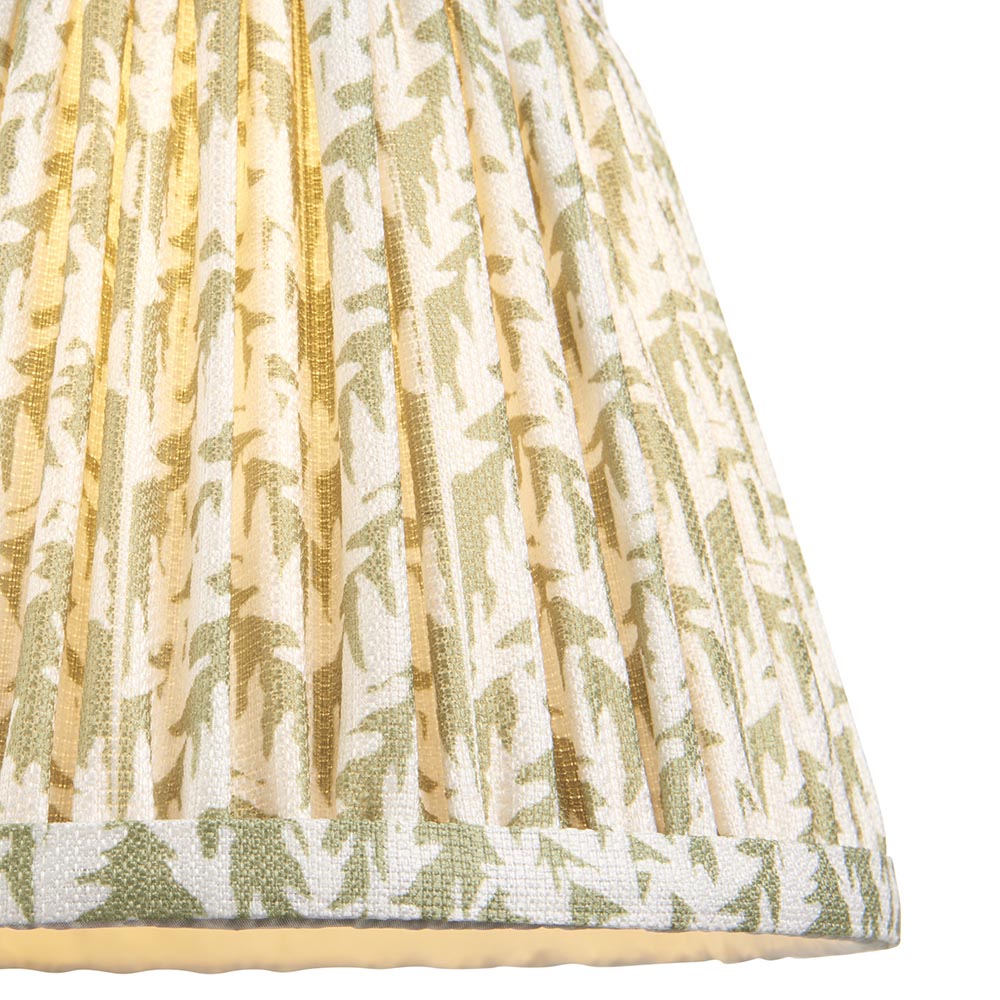 Leaf 20cm Tapered Shade - Herb Garden Green Leaf - Comet Lighting