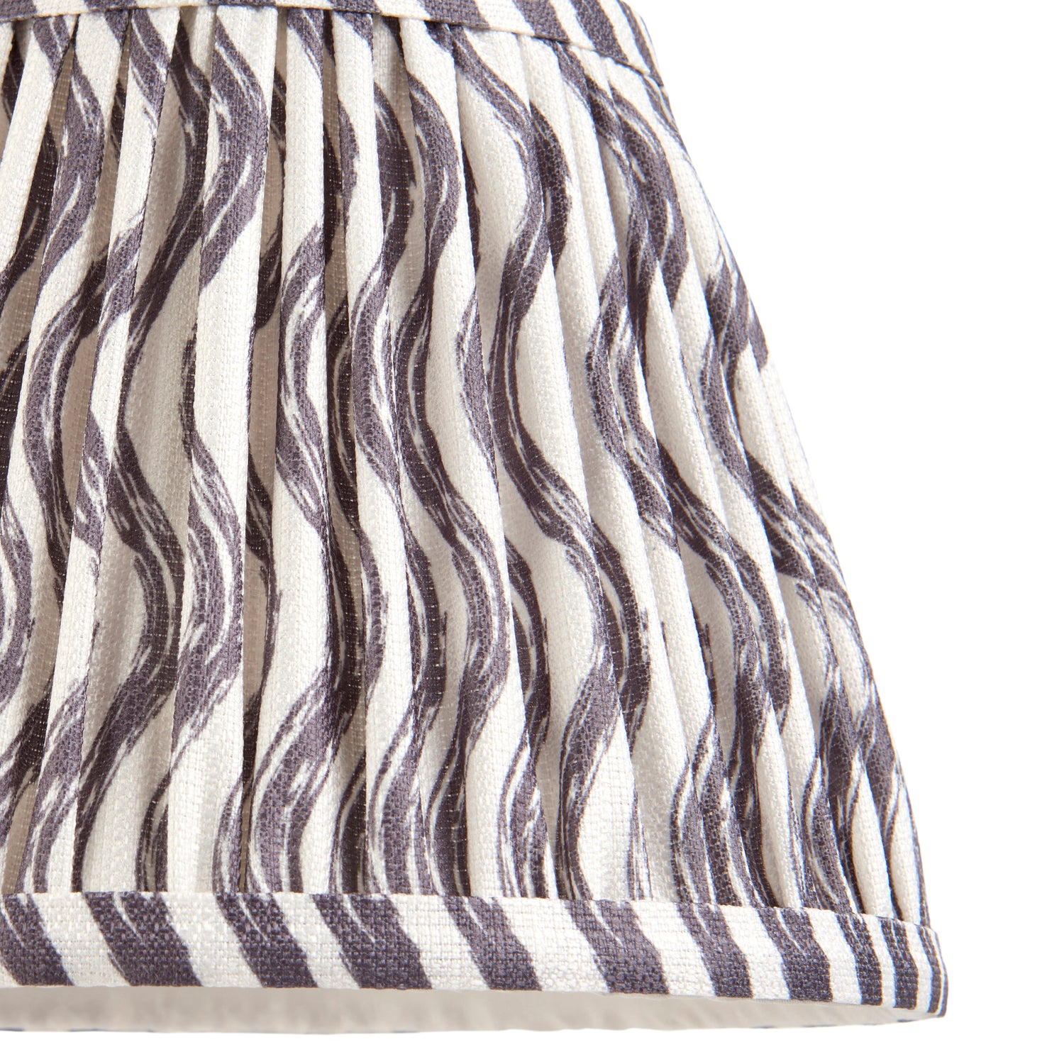 Ripple 20cm Tapered Shade - Pearl Grey Ripple - Comet Lighting