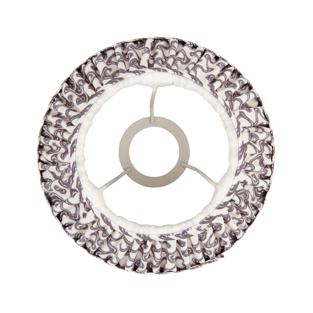 Ripple 20cm Tapered Shade - Pearl Grey Ripple - Comet Lighting
