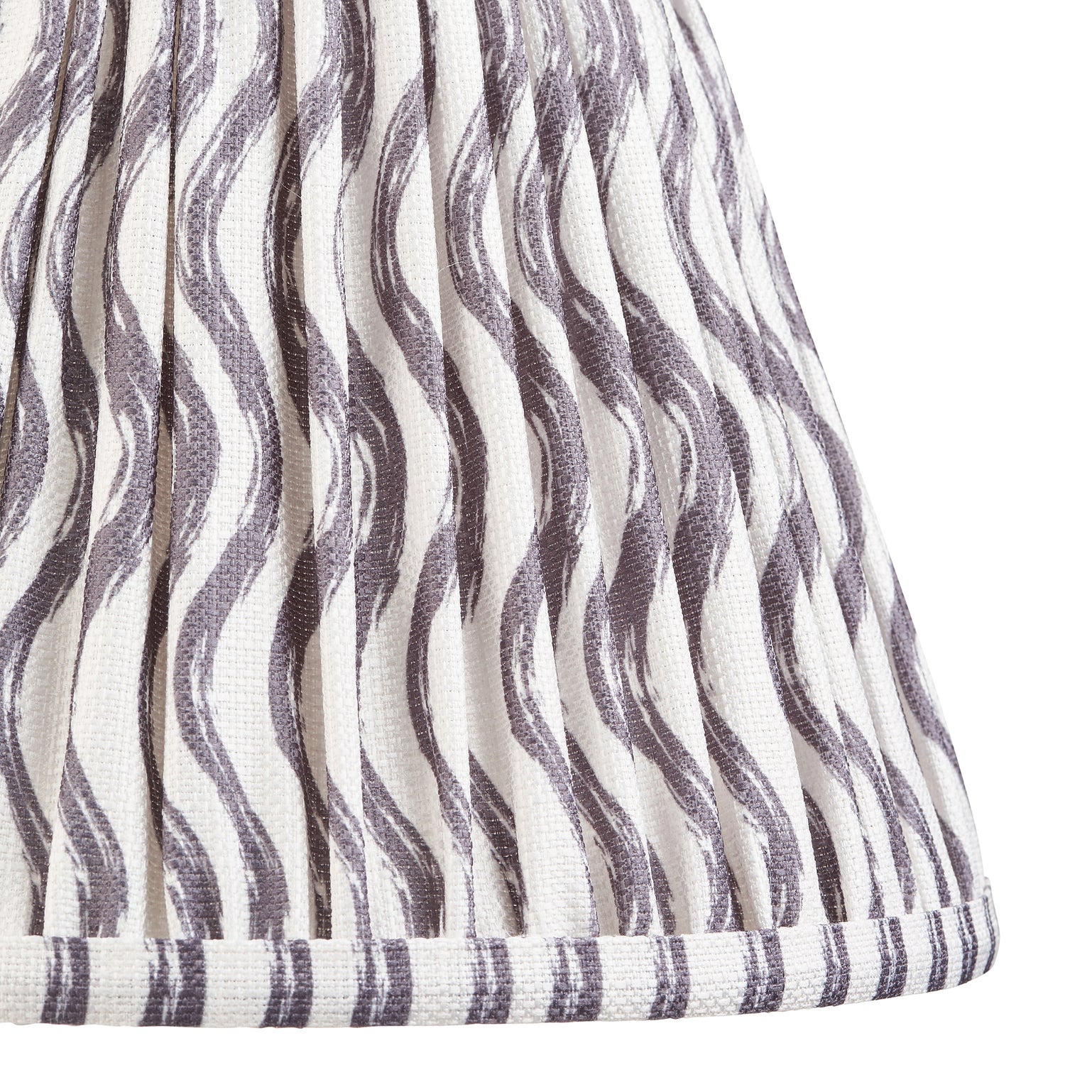 Ripple 25cm Tapered Shade - Pearl Grey Ripple - Comet Lighting