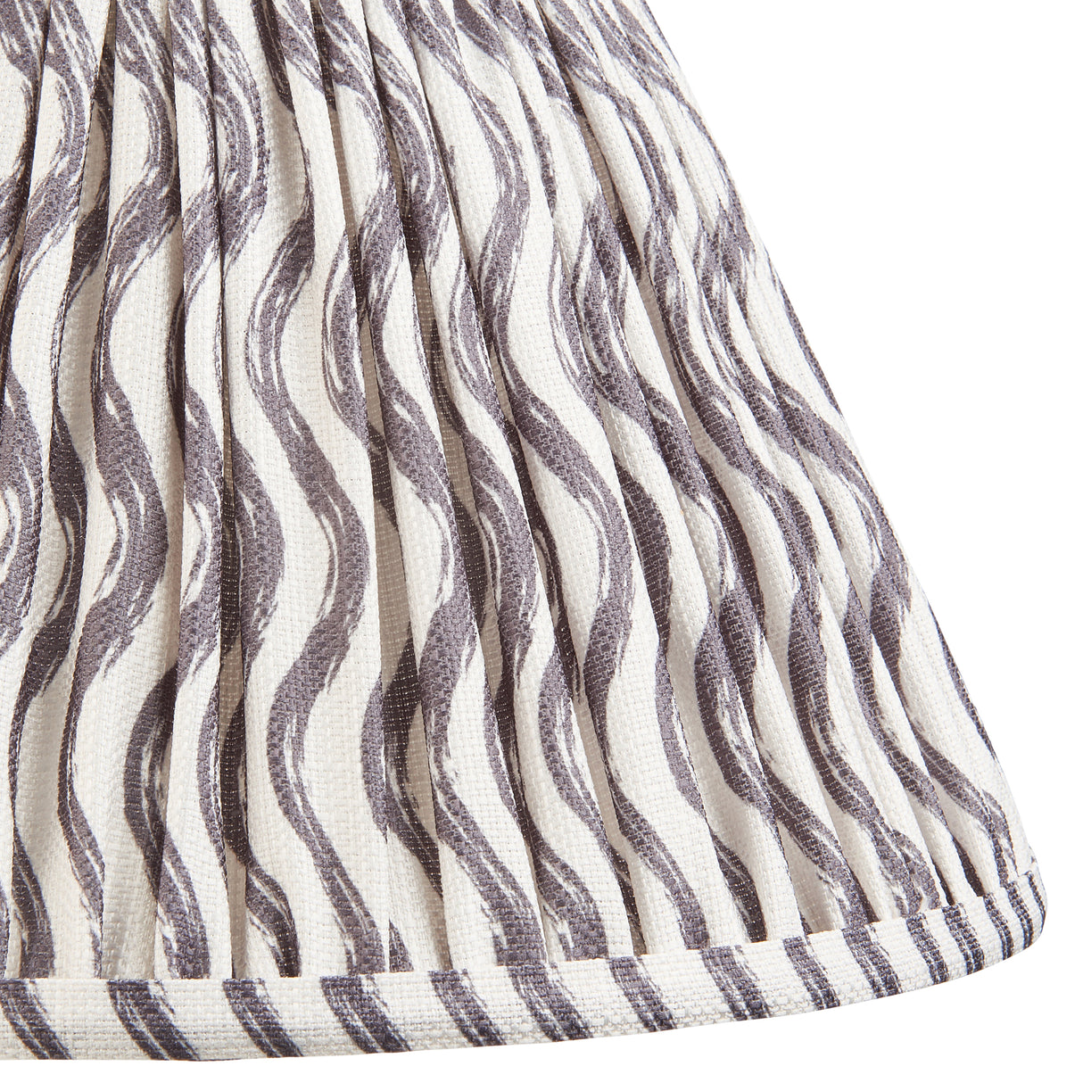 Ripple 30cm Tapered Shade - Pearl Grey Ripple - Comet Lighting
