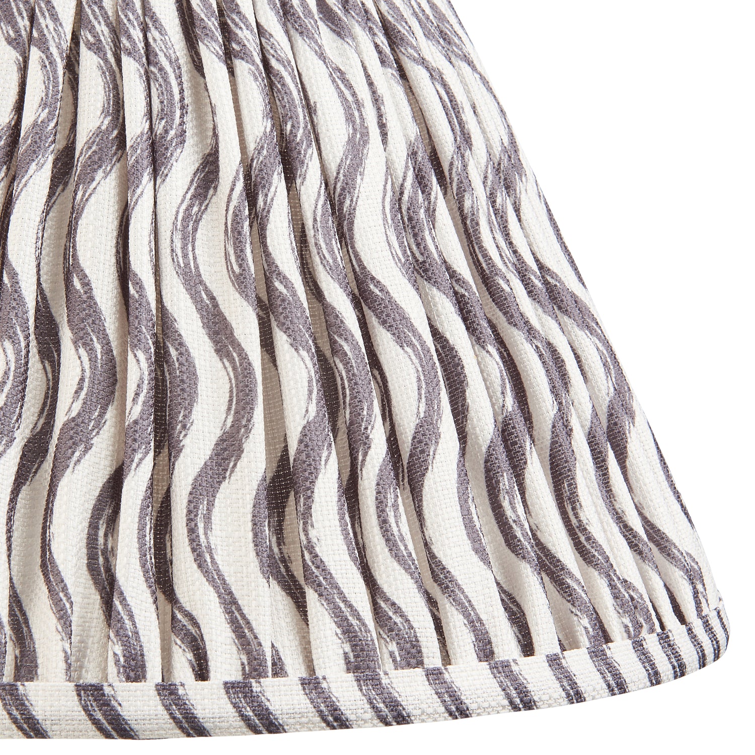 Ripple 30cm Tapered Shade - Pearl Grey Ripple - Comet Lighting