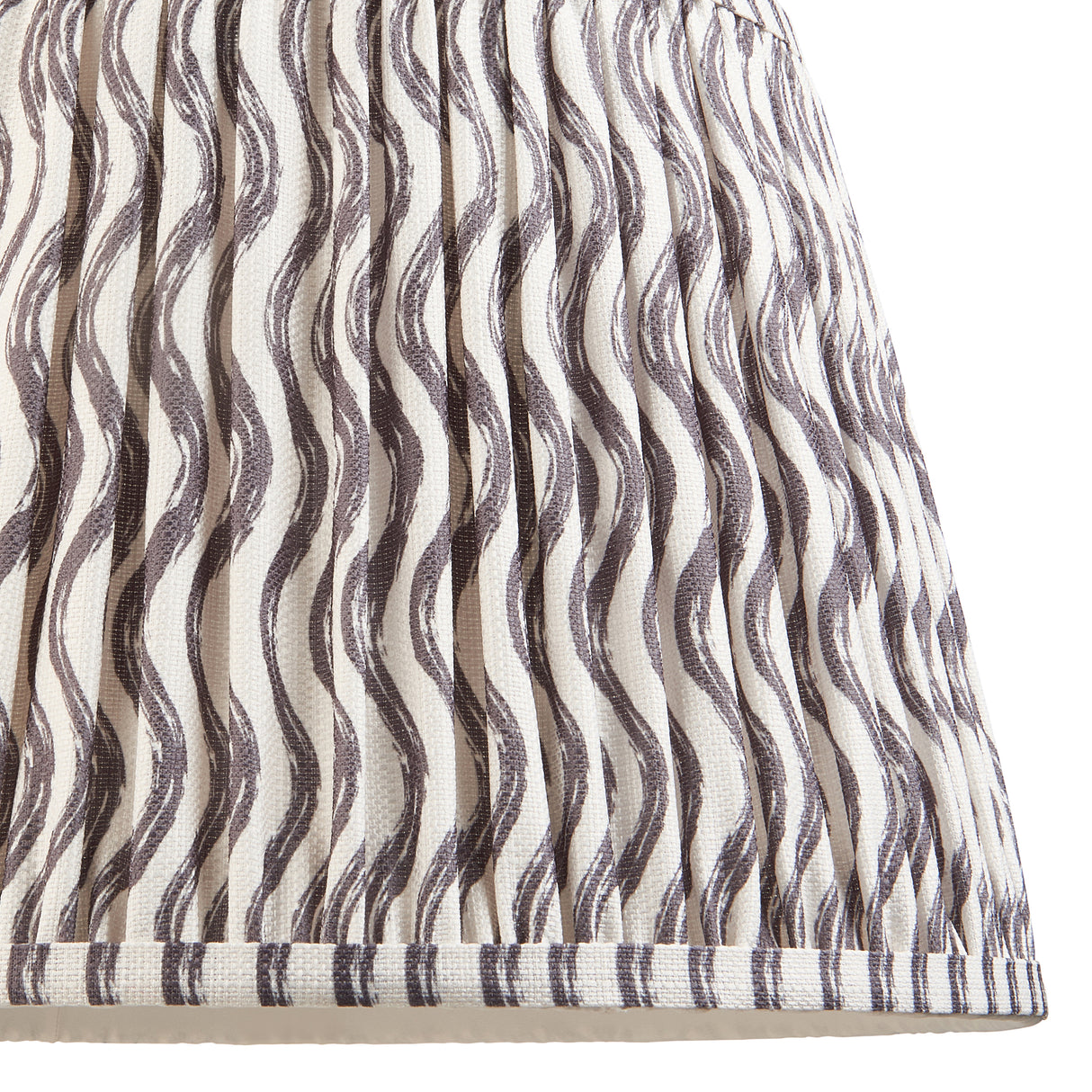 Ripple 35cm Tapered Shade - Pearl Grey Ripple - Comet Lighting