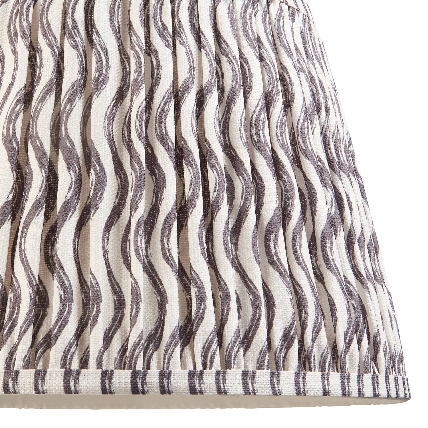 Ripple 35cm Tapered Shade - Pearl Grey Ripple - Comet Lighting