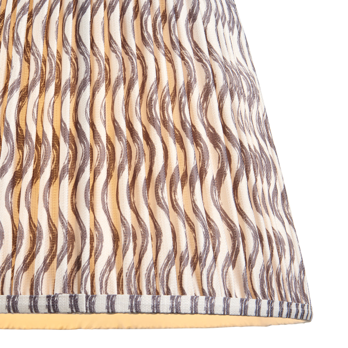 Ripple 40cm Tapered Shade - Pearl Grey Ripple - Comet Lighting