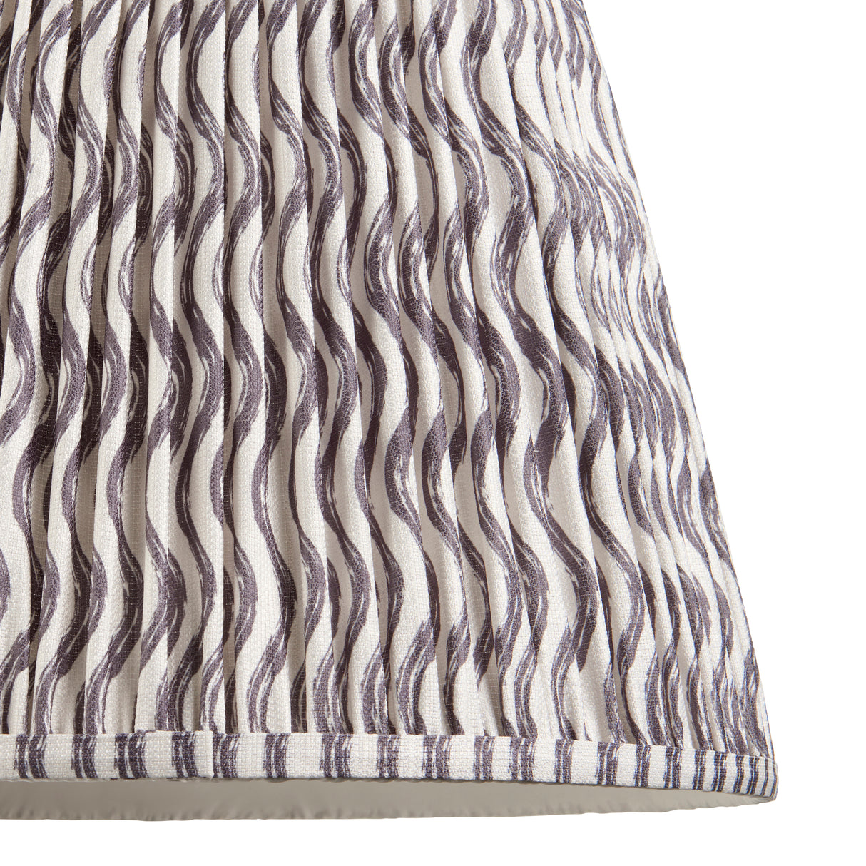Ripple 40cm Tapered Shade - Pearl Grey Ripple - Comet Lighting