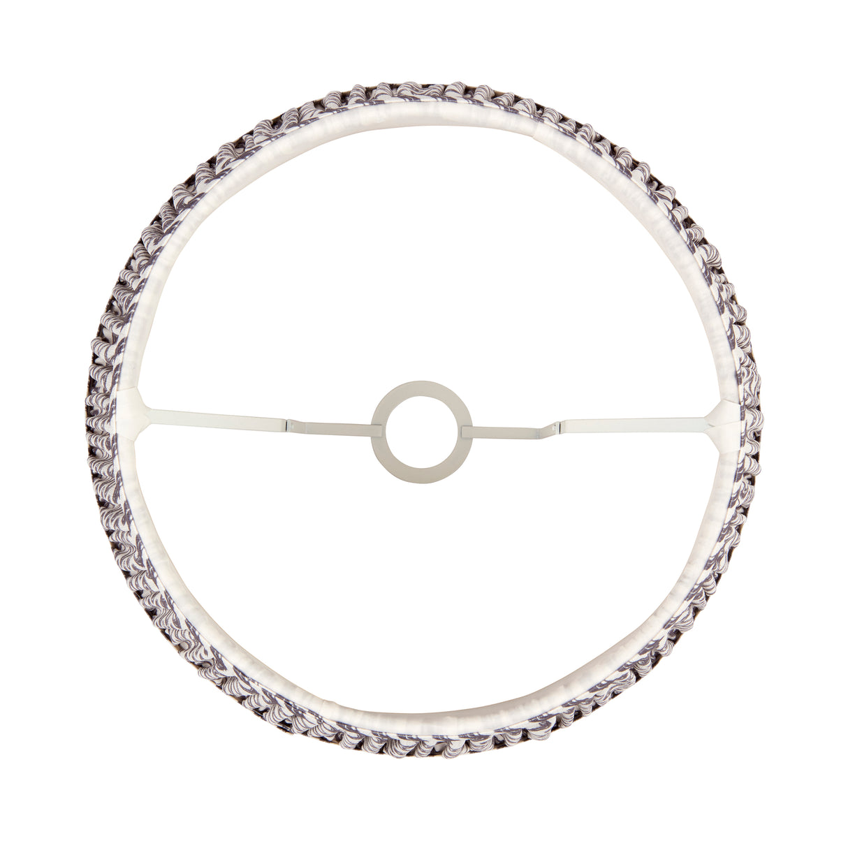 Ripple 40cm Tapered Shade - Pearl Grey Ripple - Comet Lighting