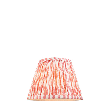 Ripple 20cm Tapered Shade - Coral Pink Ripple - Comet Lighting