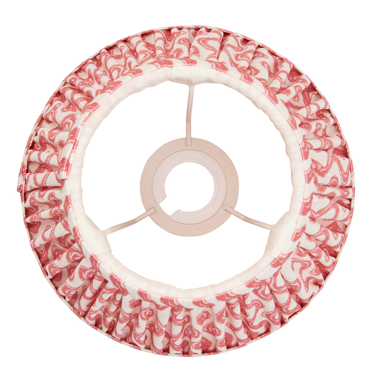 Ripple 20cm Tapered Shade - Coral Pink Ripple - Comet Lighting