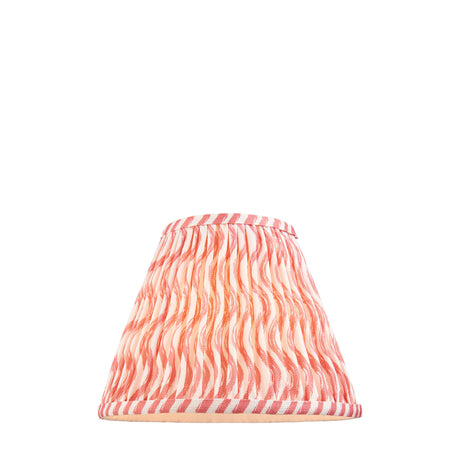 Ripple 25cm Tapered Shade - Coral Pink Ripple - Comet Lighting