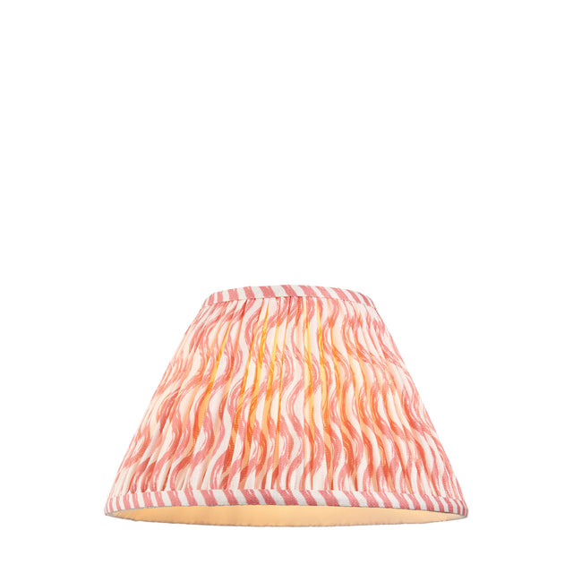 Ripple 30cm Tapered Shade - Coral Pink Ripple - Comet Lighting